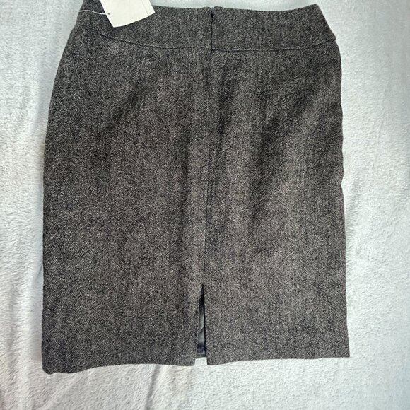 Cabi Womens Heather Gray Wool Blend Pencil Skirt Size 8 Lined Style# 245 New - Picture 2 of 8